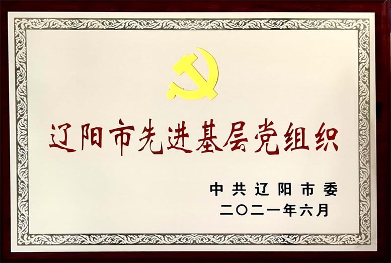 辽联集团荣获“辽阳市先进基层党组织”称号